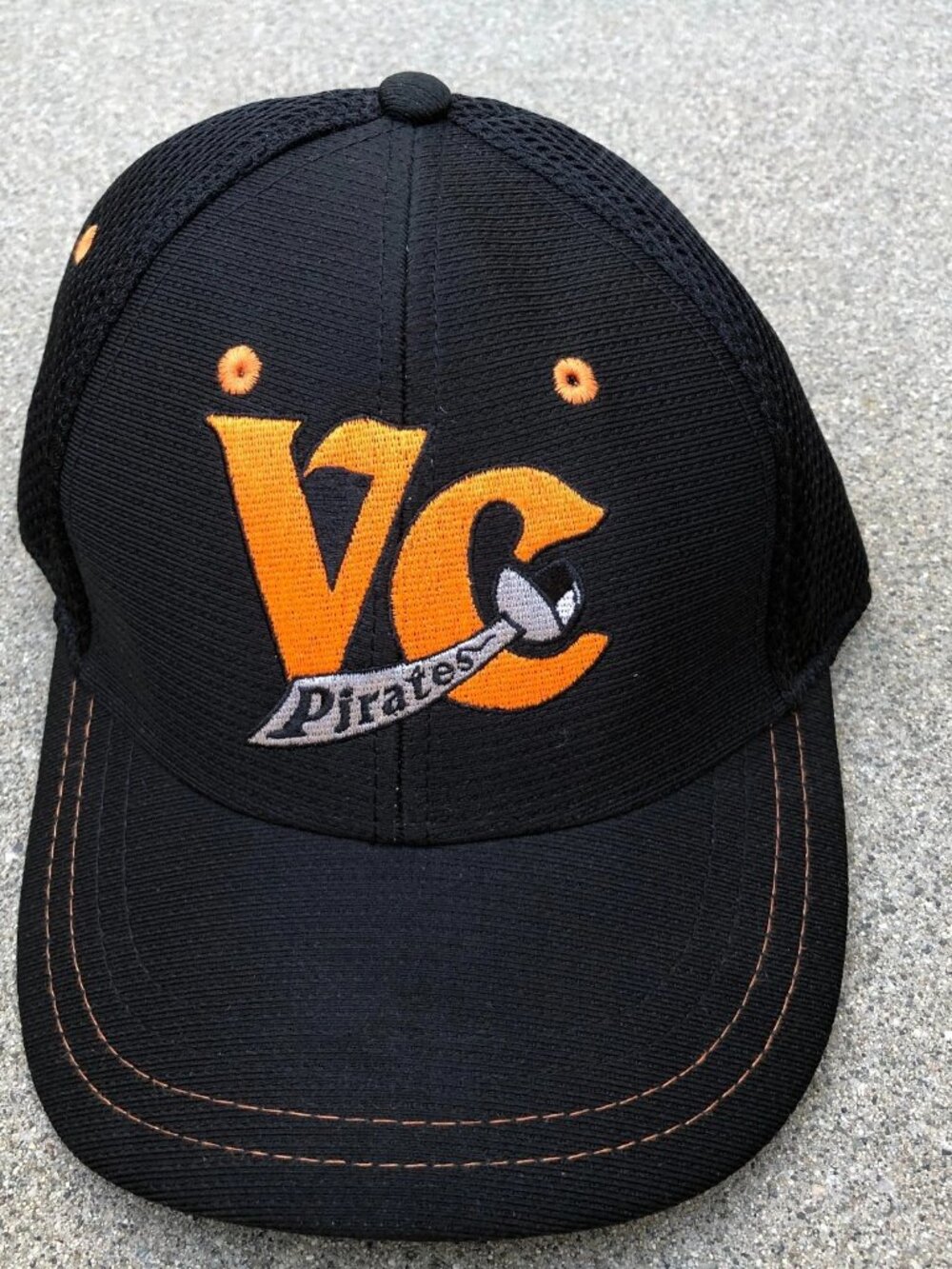 PUKKA Ventura College Pirates Baseball Hat Men's Black Adjustable Cap